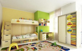 Детская комната Клаксон (Бежевый/корпус Клен) в Павлоградке - pavlogradka.katalogmebeli.com | фото 3