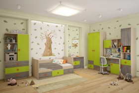 Детская комната Пуговка в Павлоградке - pavlogradka.katalogmebeli.com | фото 1