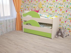 Кровать детская Радуга 1600 Млечный дуб/Венге в Павлоградке - pavlogradka.katalogmebeli.com | фото 8