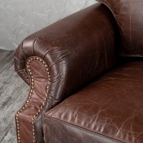 Кресло кожаное Лофт Аристократ (ширина 1100 мм) в Павлоградке - pavlogradka.katalogmebeli.com | фото 5