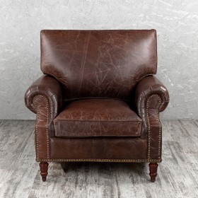 Кресло кожаное Лофт Аристократ (ширина 1100 мм) в Павлоградке - pavlogradka.katalogmebeli.com | фото 8