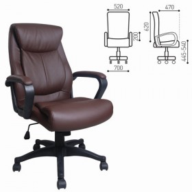 Кресло офисное BRABIX Enter EX-511 (коричневый) в Павлоградке - pavlogradka.katalogmebeli.com | фото