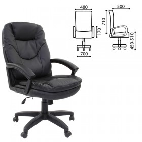 Кресло офисное BRABIX Trend EX-568 (черный) в Павлоградке - pavlogradka.katalogmebeli.com | фото 1