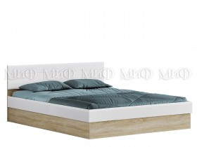 Кровать 1,4 спальня Фортуна (Дуб сонома/белый глянец) в Павлоградке - pavlogradka.katalogmebeli.com | фото