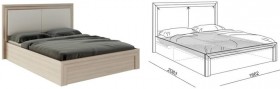 Кровать 1,6 Глэдис (М32) с подъемным механизмом Распродажа в Павлоградке - pavlogradka.katalogmebeli.com | фото 2