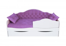 Кровать 170 серии Иллюзия Лайт 1 ящик 32 Фиолетовый (подушки) в Павлоградке - pavlogradka.katalogmebeli.com | фото 1