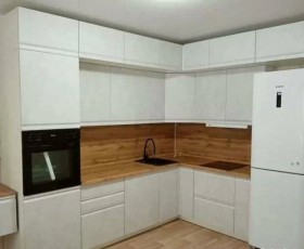 Модульная кухня Бруклин 2.4 x 2 м (Бетон белый) в Павлоградке - pavlogradka.katalogmebeli.com | фото 15