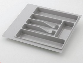 Вкладыш для кухонных принадлежностей, серый, Volpato 450 мм в Павлоградке - pavlogradka.katalogmebeli.com | фото