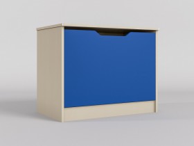 Ящик для игрушек Скай (Синий/корпус Клен) в Павлоградке - pavlogradka.katalogmebeli.com | фото